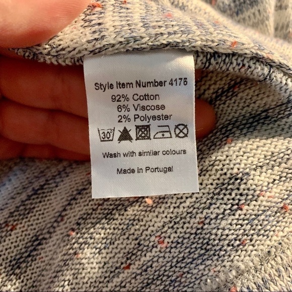 Oliver Bonas white and blue Sweater Cardigan - Picture 6 of 6